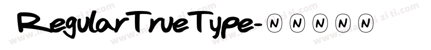  RegularTrueType字体转换
